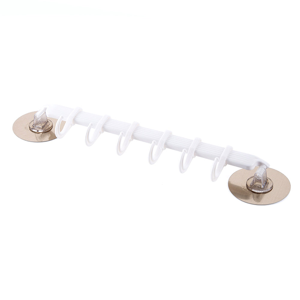 Hooks Strong Adhesive Hook Kitchen Wall Hanging Creative Bathroom Nail-free Seamless Rack Hanger Hook Shelves - JUCE