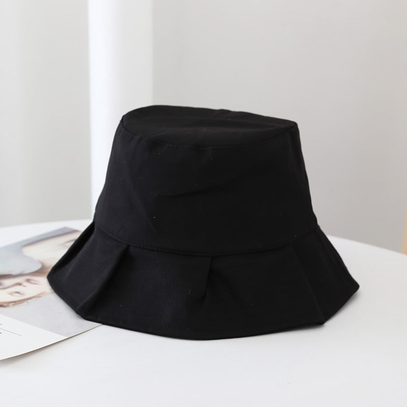 Women Sun Hats Female Summer Solid Bucket Hat Lady Pure Color Panama Cotton Outdoor Fisherman Hat - JUCE