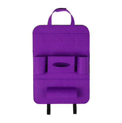Auto Car Backseat Organizer Car-Styling Holder Multi-Pocket Seat Wool Felt Storage Multifunction Vehicle Accessories Bag - JUCE