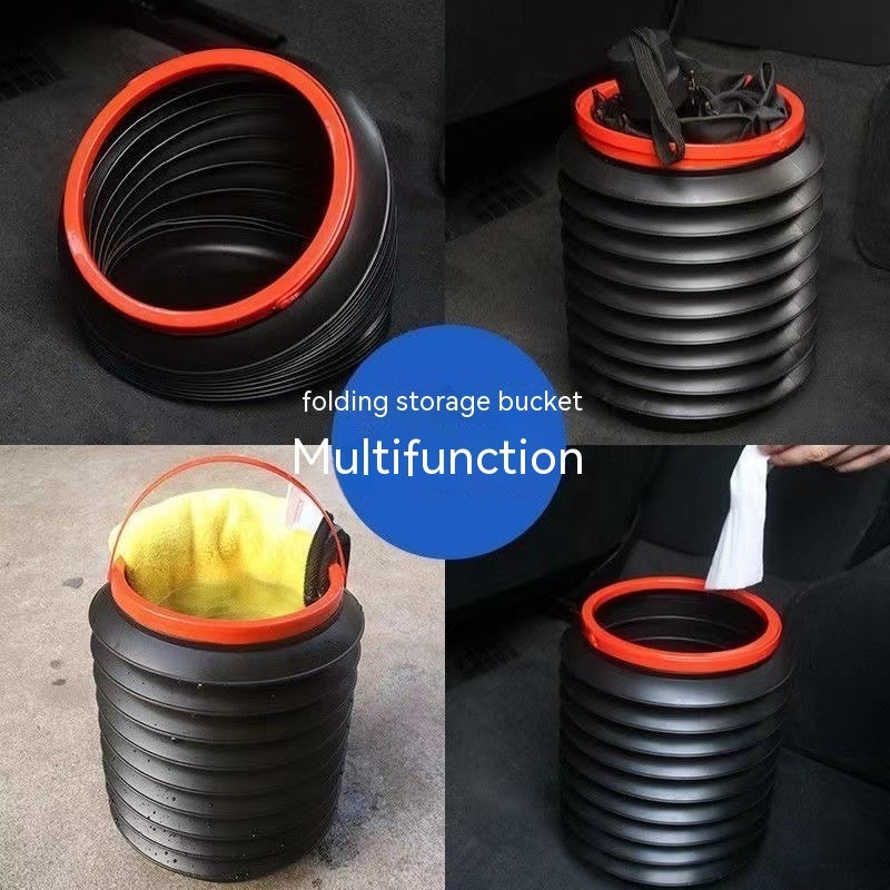 Car Trash Can Multifunctional Car Collapsible Bucket - JUCE