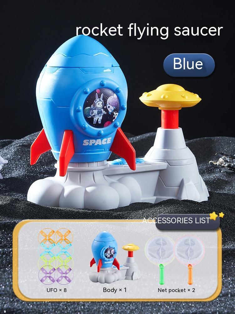 Rocket Foot Flying Saucer Toy Indoor Outdoor Catapult - JUCE