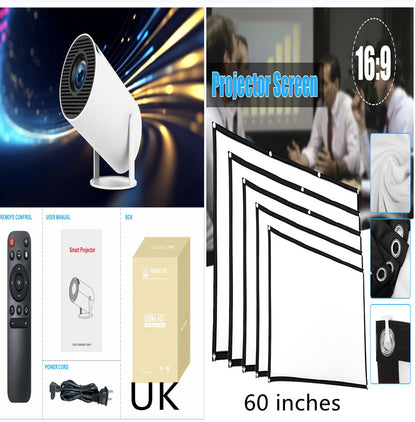 HY300 Pro Projector Home Theater Entertainment Portable Small Projector - JUCE