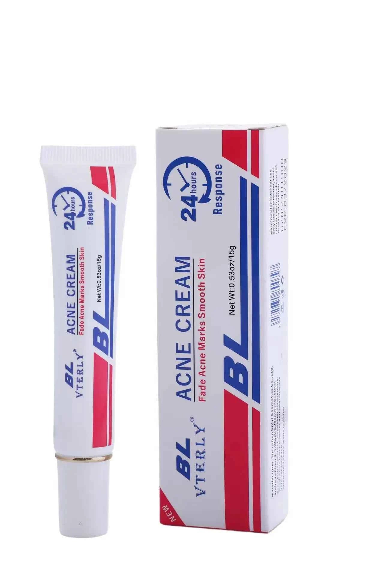 Acne Cream Scar Treatment Fast Acting - 24-Hour Spot Reduction, Anti Acne Formula, Sensitive Skin Safe, Includes Rapid Acne Scar Removal, Moisturiser, Deep Pore Cleansing - 15g - JUCE