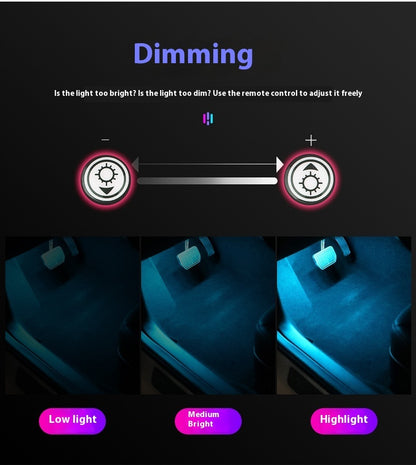 Car Atmosphere Light Car Interior Retrofitting Wireless Magnetic Led Atmosphere Light - JUCE