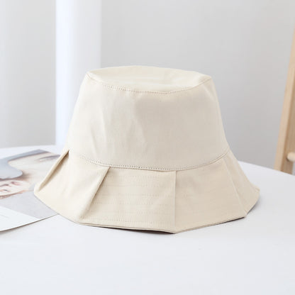 Women Sun Hats Female Summer Solid Bucket Hat Lady Pure Color Panama Cotton Outdoor Fisherman Hat - JUCE