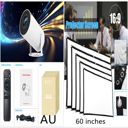 HY300 Pro Projector Home Theater Entertainment Portable Small Projector - JUCE