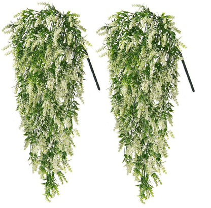 Simulation Wall Hanging Fake Flower Plastic Flowers Living Room Bunch Of Decorative Plants - JUCE