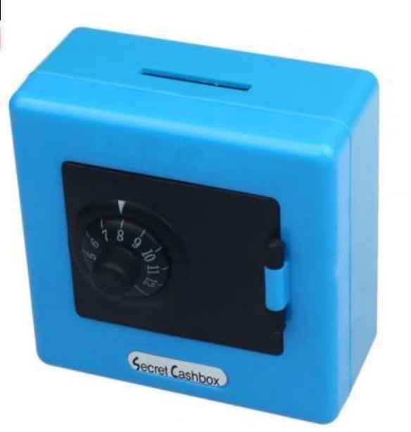 Plastic Piggy Bank Safe Box Shape Safe Coin Piggy Bank - JUCE