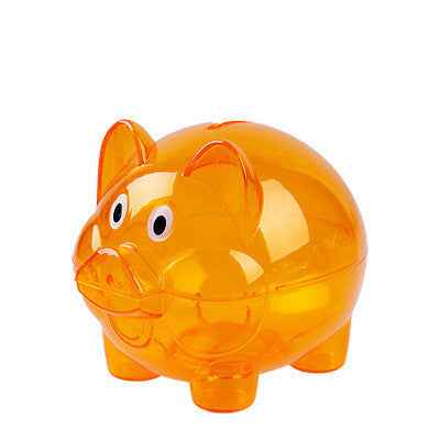 Piggy Cartoon Girl Piggy Bank Transparent Piggy Bank - JUCE