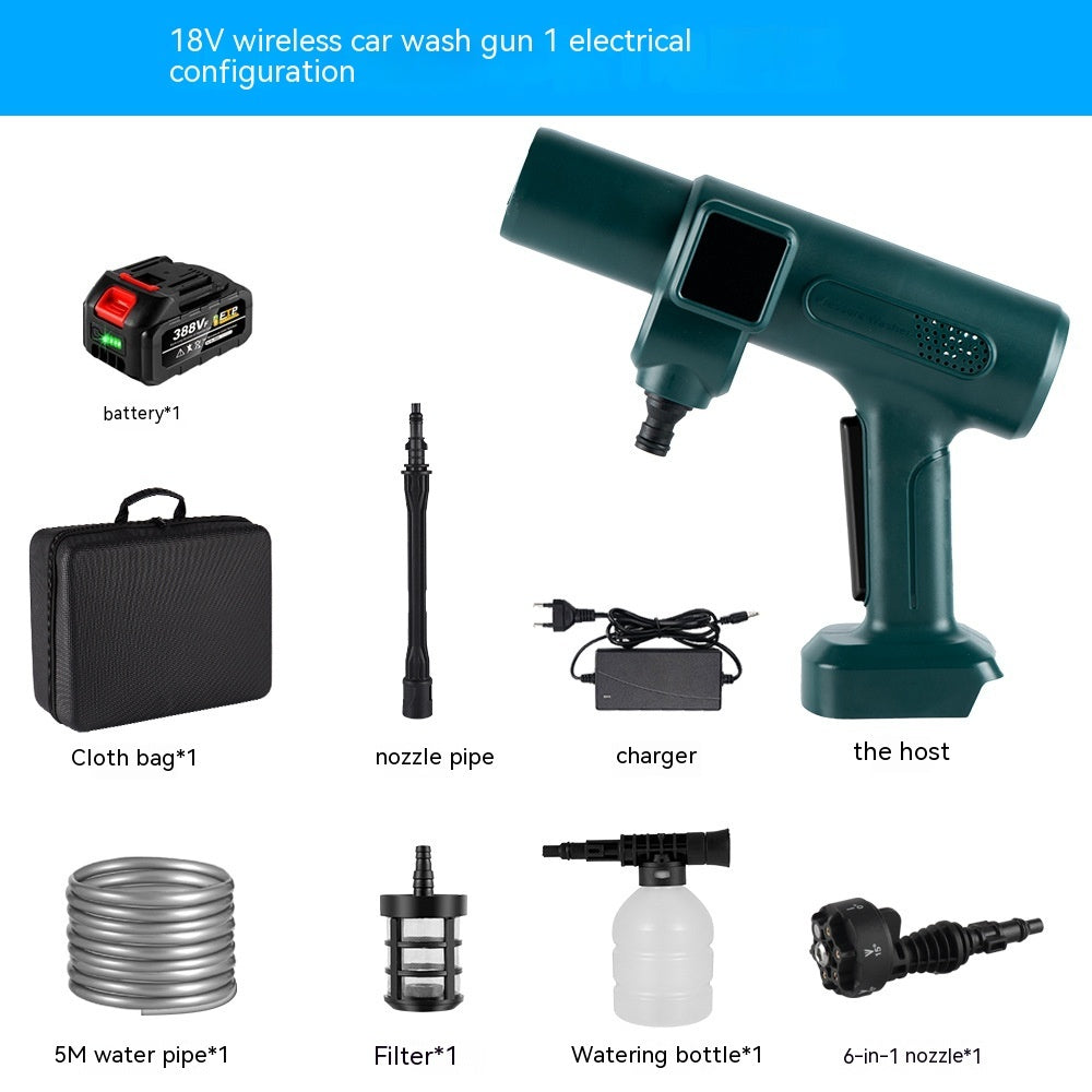 Spray Brushless Water Gun Car Washing House Cleaning Automatic Impact - JUCE