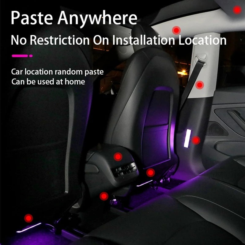 Car Atmosphere Light Car Interior Retrofitting Wireless Magnetic Led Atmosphere Light - JUCE