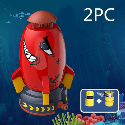 Rocket Launcher Toys Outdoor Rocket Water Pressure Lift Sprinkler Toy Fun Interaction In Garden Lawn Water Spray Toys For Kids Summer Gadgets - JUCE