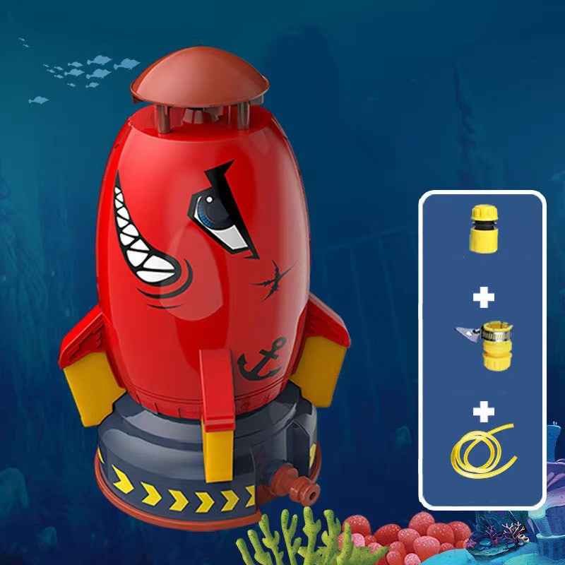 Rocket Launcher Toys Outdoor Rocket Water Pressure Lift Sprinkler Toy Fun Interaction In Garden Lawn Water Spray Toys For Kids Summer Gadgets - JUCE