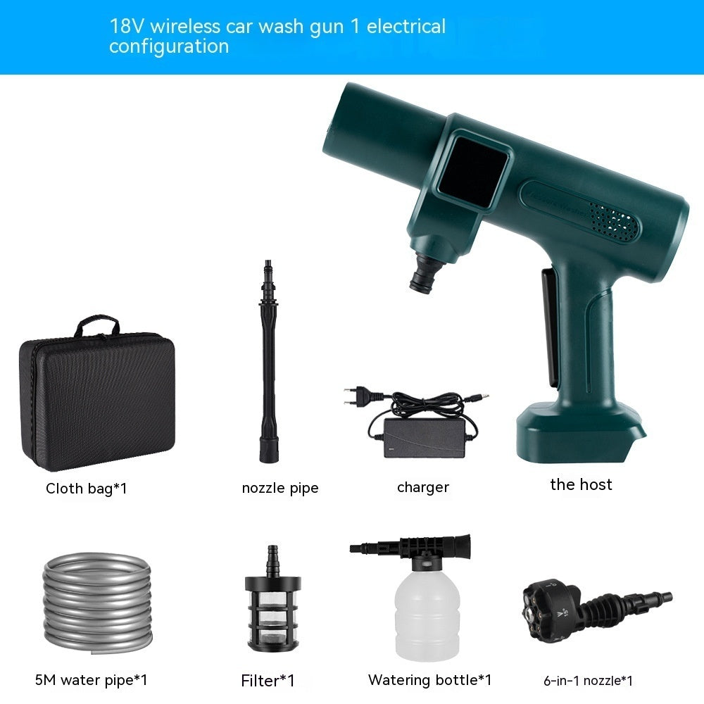 Spray Brushless Water Gun Car Washing House Cleaning Automatic Impact - JUCE