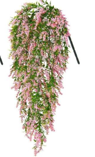 Simulation Wall Hanging Fake Flower Plastic Flowers Living Room Bunch Of Decorative Plants - JUCE