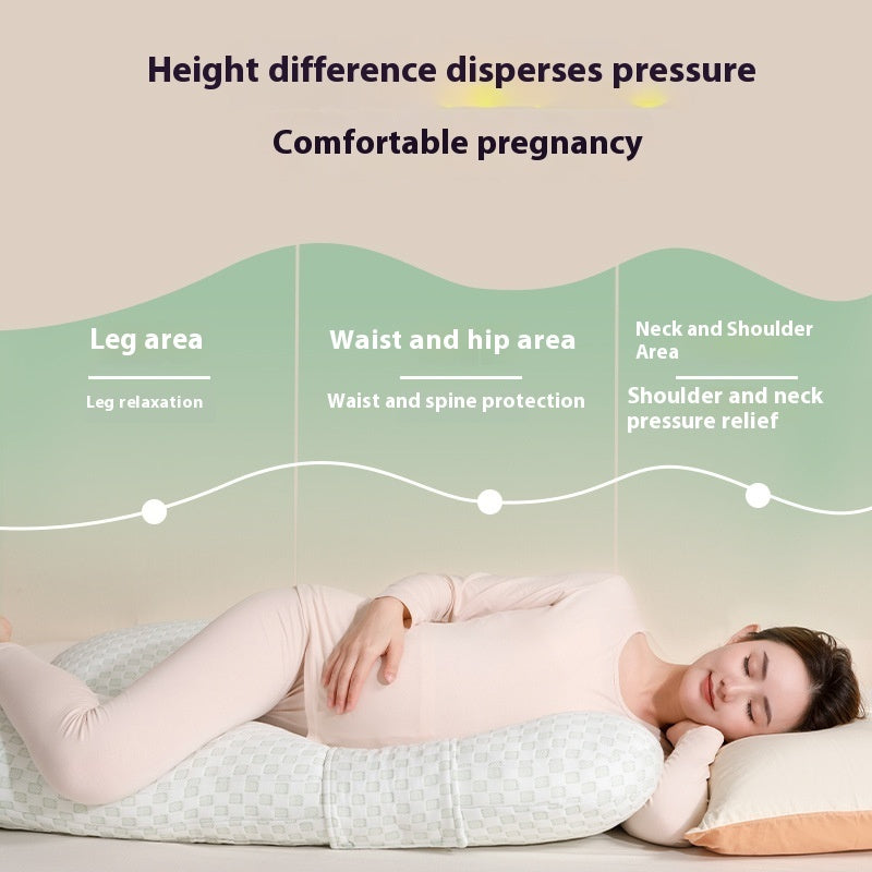 Pregnant Women's Pillow Waist Support Side Sleeping Belly Support U-shaped Pillow - JUCE
