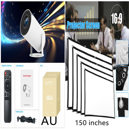 HY300 Pro Projector Home Theater Entertainment Portable Small Projector - JUCE