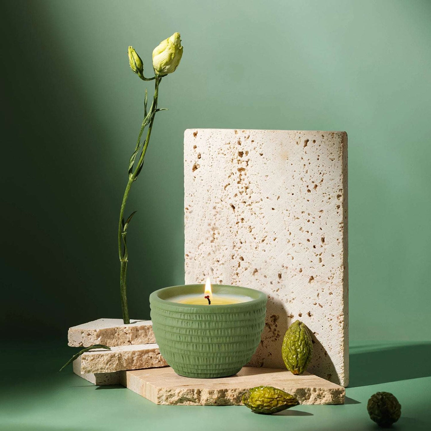 1 00g Smokeless Scented Aromatic Candles Cement Cup Natural Soy Wax Scented Candles With Essential Oils Wedding Decorative Candle - JUCE