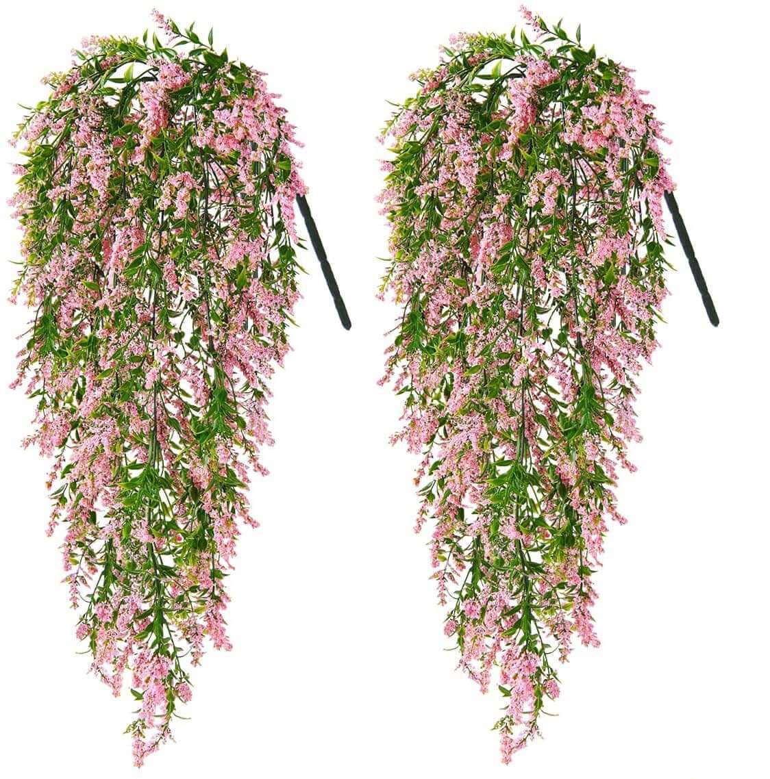 Simulation Wall Hanging Fake Flower Plastic Flowers Living Room Bunch Of Decorative Plants - JUCE