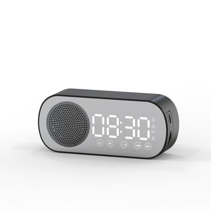 BT Music Alarm Clocks Mirror FM Radio LED Digital Clock 2 Alarm Snooze 24H Electronic Watch Dimming Table Phone Stand USB Clocks - JUCE