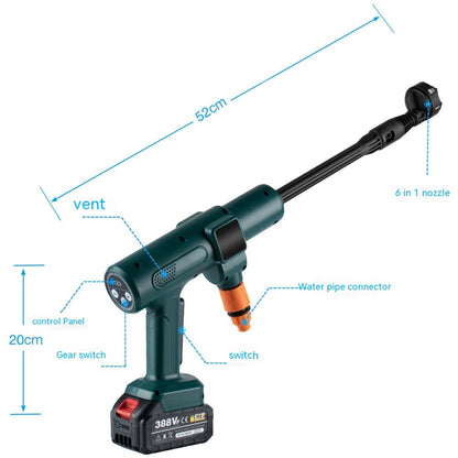 Spray Brushless Water Gun Car Washing House Cleaning Automatic Impact - JUCE