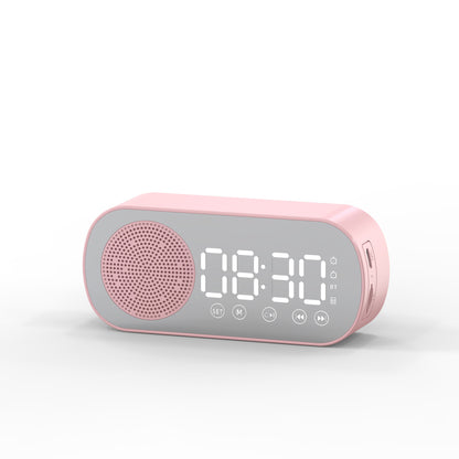 BT Music Alarm Clocks Mirror FM Radio LED Digital Clock 2 Alarm Snooze 24H Electronic Watch Dimming Table Phone Stand USB Clocks - JUCE
