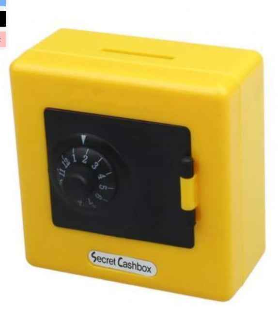 Plastic Piggy Bank Safe Box Shape Safe Coin Piggy Bank - JUCE