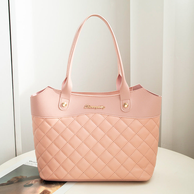 Rhombus Handbag Women Shopping Shoulder Crossbody Bags - JUCE