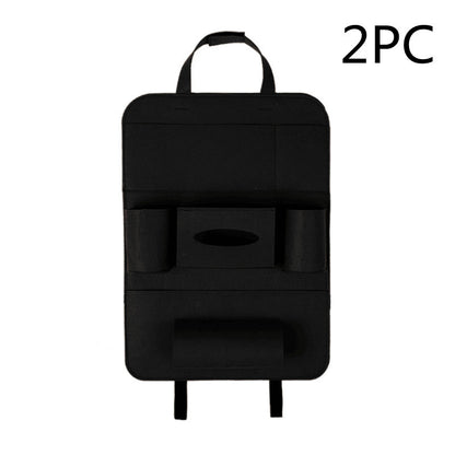 Auto Car Backseat Organizer Car-Styling Holder Multi-Pocket Seat Wool Felt Storage Multifunction Vehicle Accessories Bag - JUCE