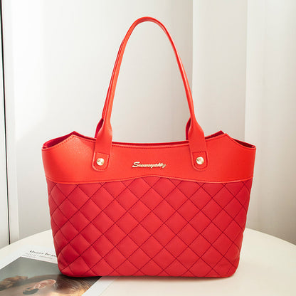 Rhombus Handbag Women Shopping Shoulder Crossbody Bags - JUCE