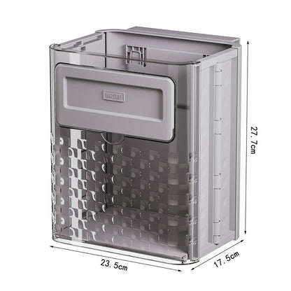 Household Kitchen Folding Trash Can Wall Hanging Punch-free Trash Can - JUCE
