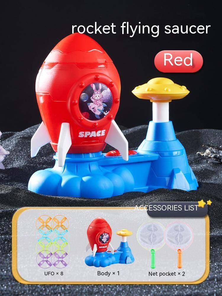 Rocket Foot Flying Saucer Toy Indoor Outdoor Catapult - JUCE