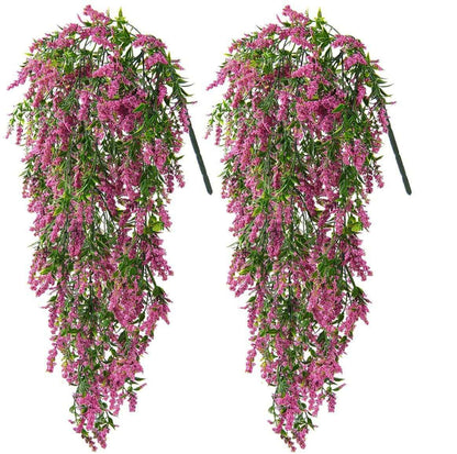 Simulation Wall Hanging Fake Flower Plastic Flowers Living Room Bunch Of Decorative Plants - JUCE