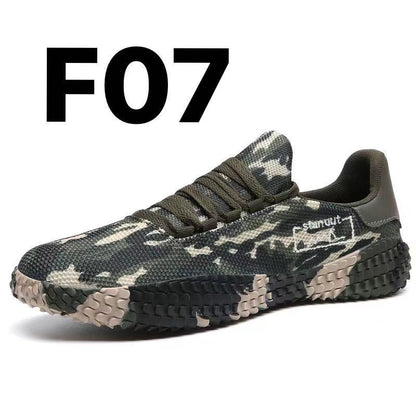 Spring and Summer Flying Woven Casual Shoes Large Men's Shoes Beathable Korean Forrest Gump Sneakers - JUCE